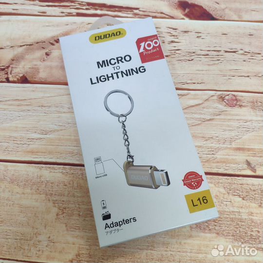 Переходник OTG Dudao L16 micro - lightning