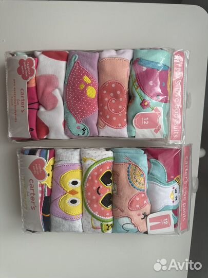 Боди и штанишки carter's 9-12мес