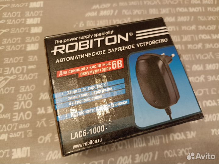 Блок питания 6В 1А