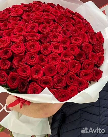 Метровые розы с доставкой