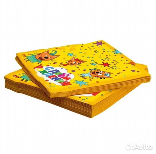 Набор детской посуды Три кота.Посуда для праздника