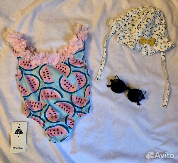 Летние детские вещи Панама купальник