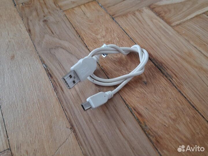 Кабель mini - USB белый длина 40 см