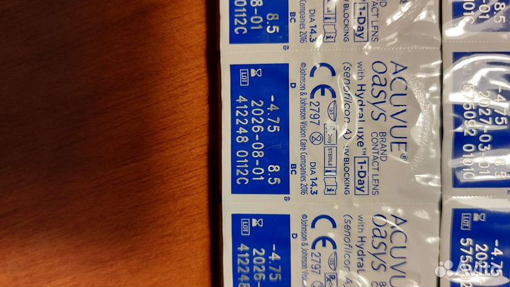 Контактные линзы Acuvue oasys - 4,75