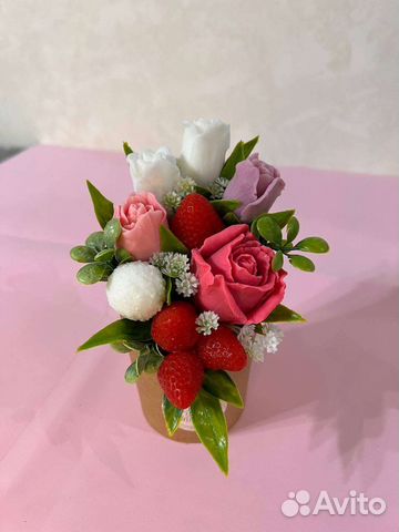 Букет тюльпанов из мыла