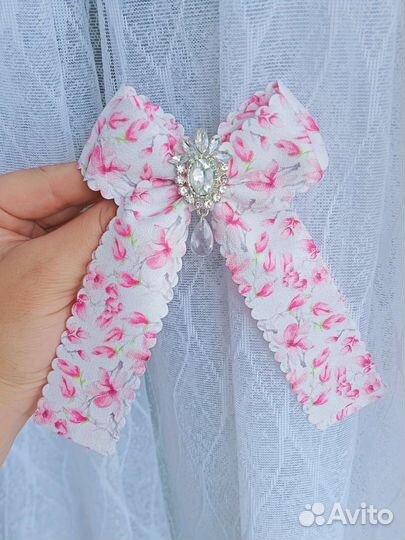 Бант заколка резкаи