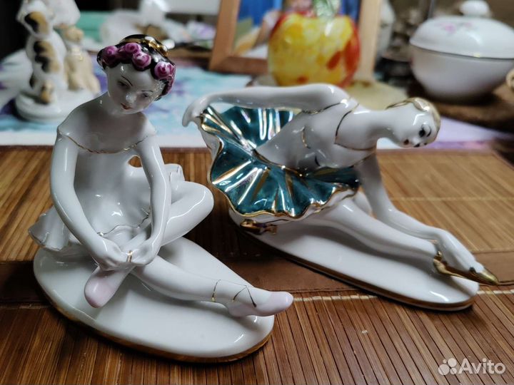 Фарфоровые статуэтки балерина