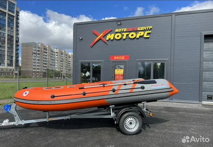 Лодка mishimo river JET 470 под водомет оранжевый