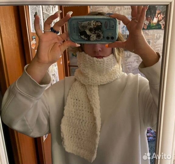 Шарф вязаный. Ручная работа