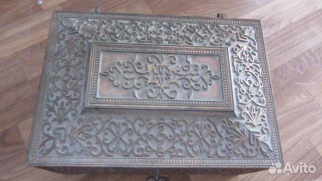 Шкатулка, ларь-сундучок (металл.) Винтаж СССР