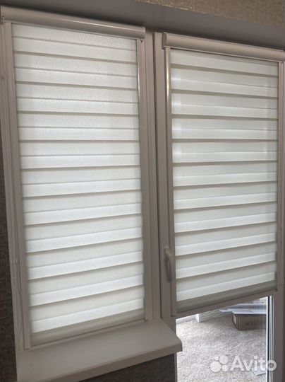 Рулонные шторы день ночь зебра