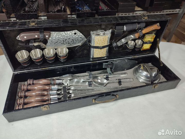 Шашлычный подарочный набор в кейсе