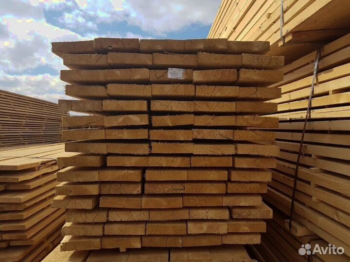 Доска обрезная 50х100х6000. Пиломатериалы