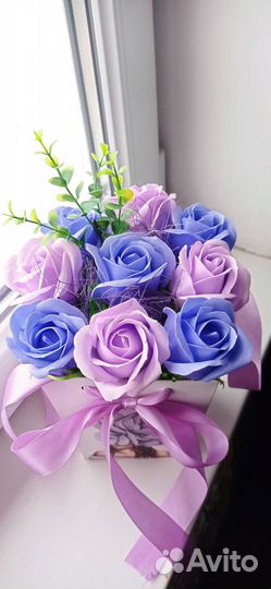 Букет из мыльных цветов