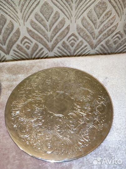 Подставки под горячее.6 шт. Посеребренные. Италия