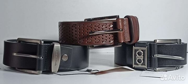 Мужской кожаный ремень