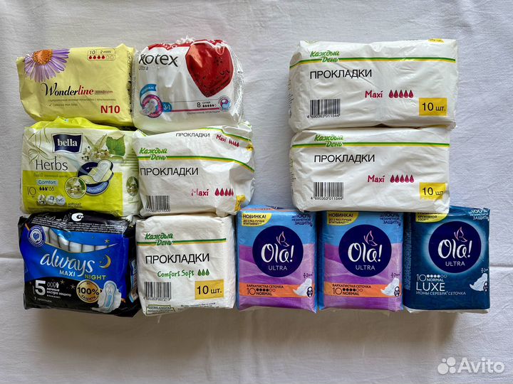 Прокладки женские гигиенические пакетом просрочка