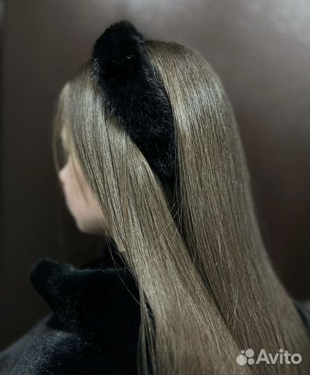 Норковый ободок зима