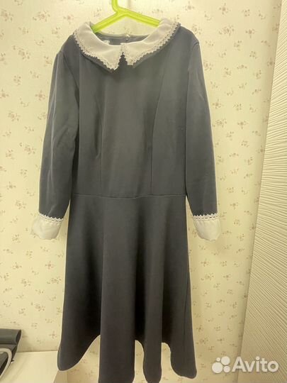 Школьный фартук и платье 44