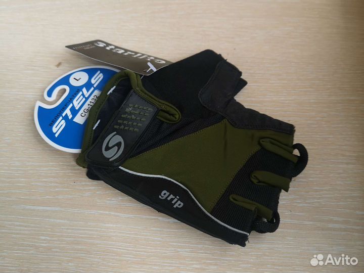 Велоперчатки летние Stels CG-1132, размер L