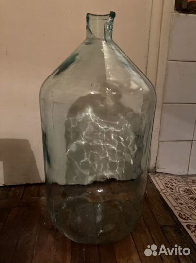 Бутылка советская из толстого стекла