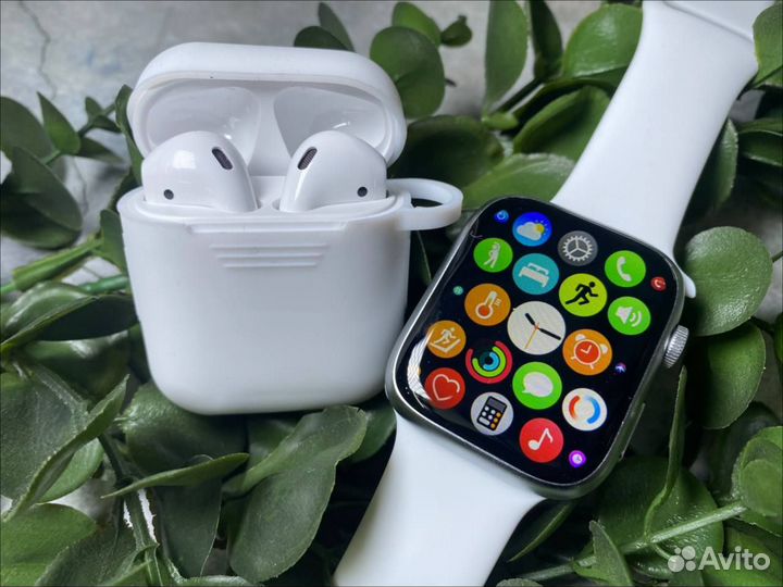 Комплект AirPods 2 + Apple Watch 9