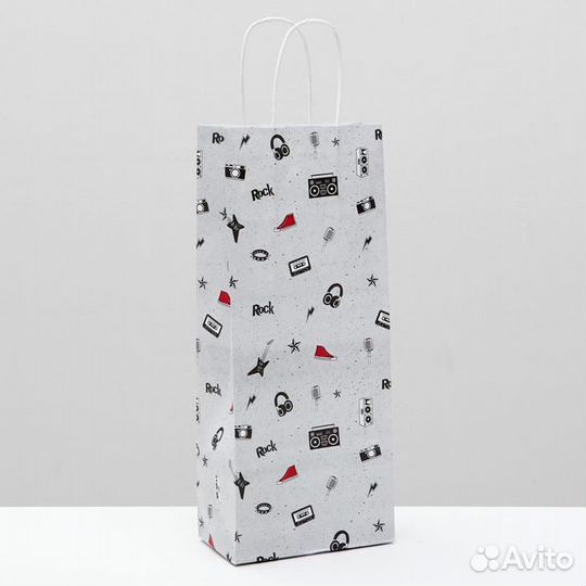 Пакет подарочный рок-н-ролл