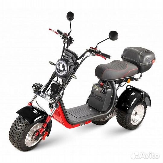 Электроскутер white siberia ikra 5000W RED