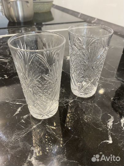 Бокалы высокие хрусталь СССР