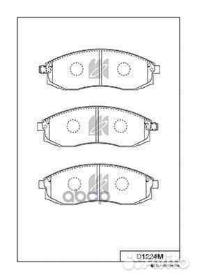 Колодки тормозные дисковые Nissan Предл. d1224m