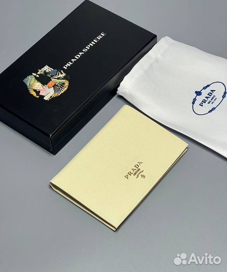 Обложка на паспорт prada натуральная кожа