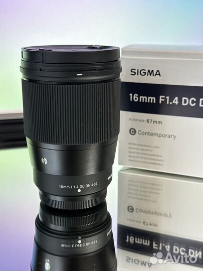Объектив Sigma AF 16mm f/1.4 DC DN Fujifilm X