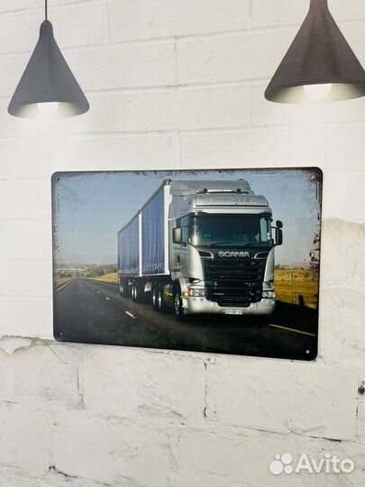 Декор на стену табличка Фура Scania