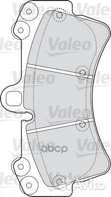 Колодки тормозные, передние 598656 Valeo