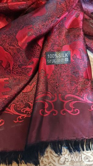 Платок палантин шелк