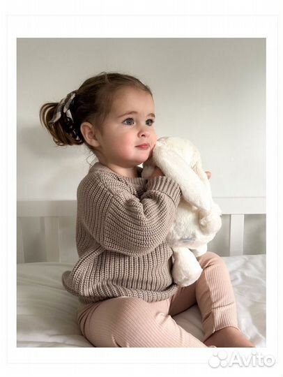 Джемпер хлопковый 98 новый бежевый