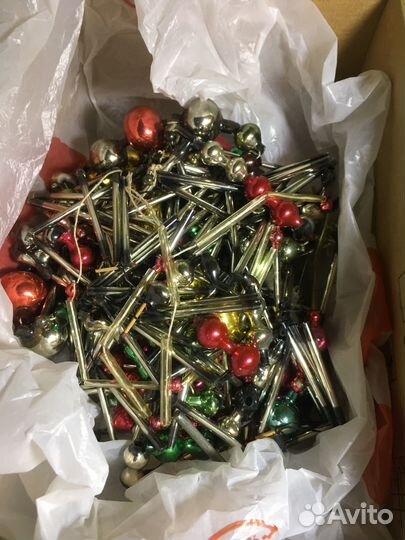 Елочные игрушки СССР. Пакет стекляруса