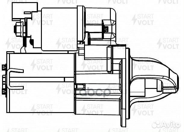 Стартер для а/м Hyundai Solaris (10) /Kia Rio