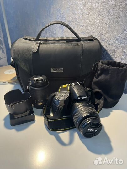 Фотоаппарат Nikon d 3200 и 2 объектива