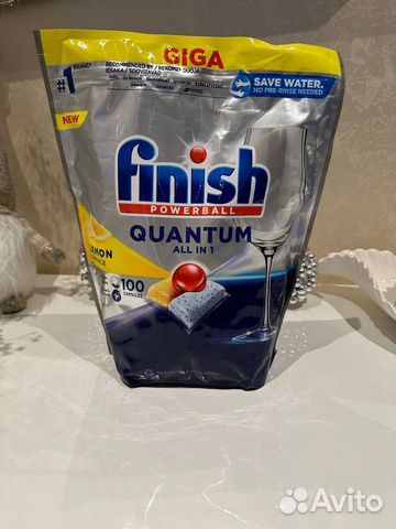 Finish таблетки для посудомойки из ес