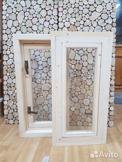 Оконный блок деревянный
