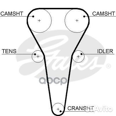 Комплект грм KIA Rio/Carens/Shuma 1.5/1.6 00