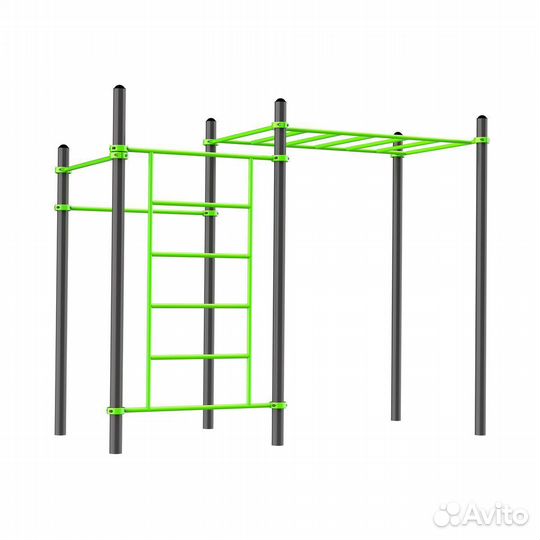 Воркаут (3 перекладины, шведская стенка) W218