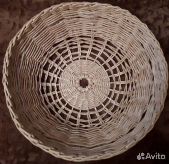 Плафон из бумажной лозы, диаметр 35 см, высота 14