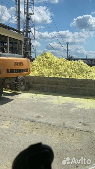 Сера комовая, молотая