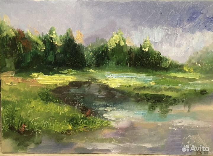 Картина маслом пейзаж