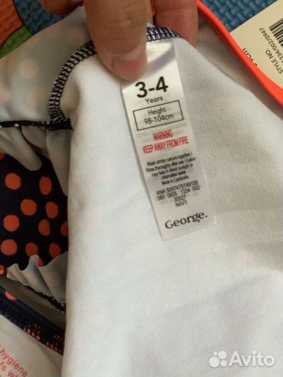 Купальник новый asda Англия оригинал
