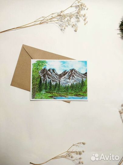 Авторские открытки Акварелью 