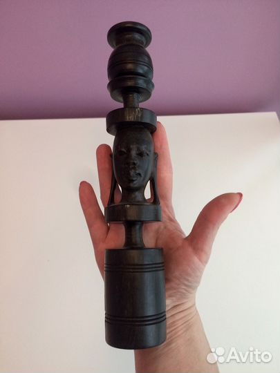 Подсвечник из чёрного дерева, Масаи (1982г)