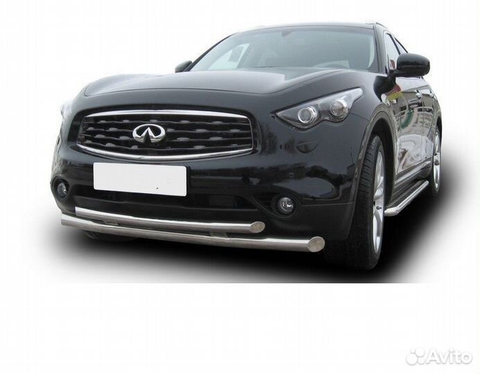 Защита переднего бампера Infiniti FX-35; FX-50 (20